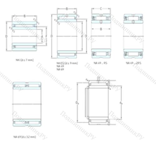 Подшипник игольчатый радиальный NKI 28/20TN