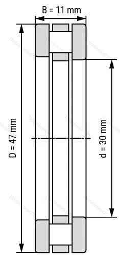 Упорный роликовый подшипник 4-9118 Л (81118)