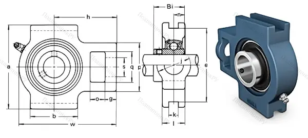 Подшипниковый узел UCT 202