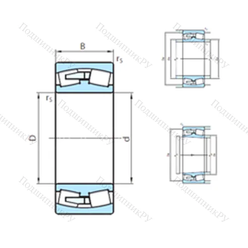 Подшипник роликовый радиальный самоцентрирующийся 22328CW 33MB