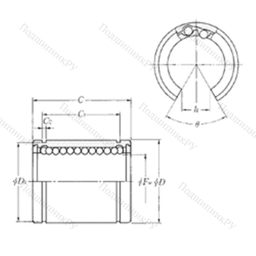 Подшипник шариковый линейный