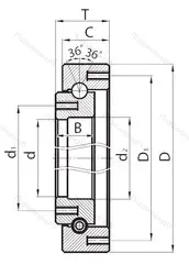 Подшипник  1869/1100 размер 1100x1220x50