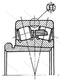 Подшипник  73612 (22313K+AH 2313) размер 60x140x48/64