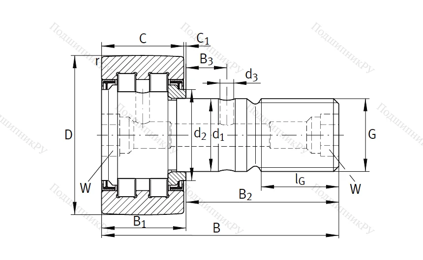 Подшипник PWKR 72 2RS