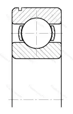 Модификация подшипника 50115 размер 75x115x20 ГПЗ-34