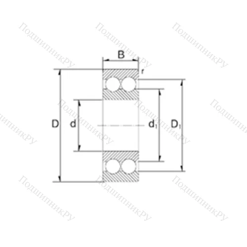Подшипник шариковый радиально-упорный 5203