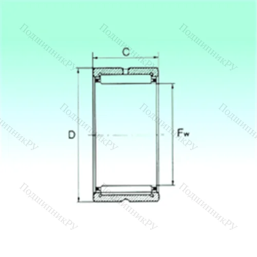 Подшипник игольчатый радиальный NK 19/16