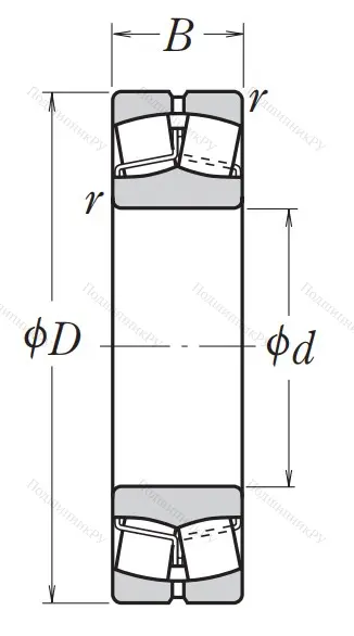 Сферический роликовый подшипник