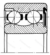 Подшипник  3756206 размер 30x62x24
