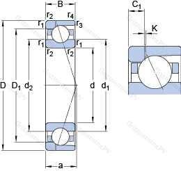 Подшипник 71934 ACD/P 4AH 1 в Ставрополе