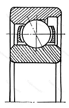 Модификация подшипника 4-6008Е размер 8x24x7
