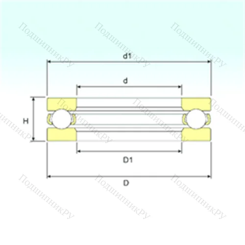 Подшипник шариковый упорный BA 9
