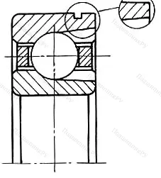 Модификация подшипника 75-170315ЕШ3 размер 75x160x37