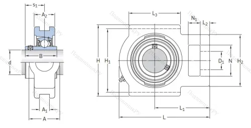 Подшипниковый узел TUJ 40 TF
