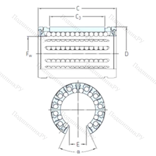 Подшипник шариковый линейный