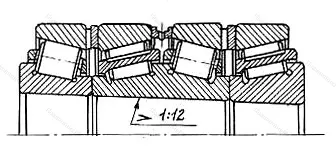 Модификация подшипника 577768ХМ размер 340x520x398,5