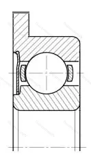 Подшипник  860706 размер 30x72x16/18