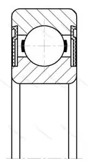 Подшипник 6205-2S 1/P 6 размер 25x52x15 от производителя  SKF