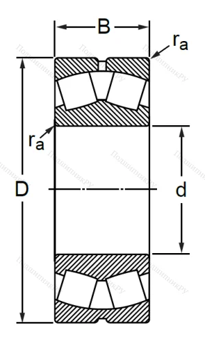 Сферический роликовый подшипник 3630 АМН (22330 MBW 33) в Ставрополе