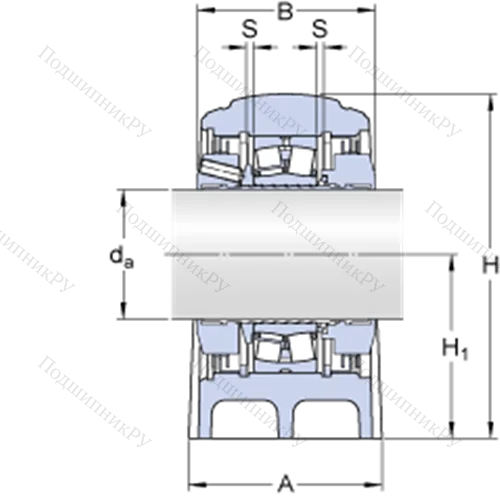 Стационарные роликоподшипниковые узлы ( ConCentra, для метрических валов) SYNT 100 LTS