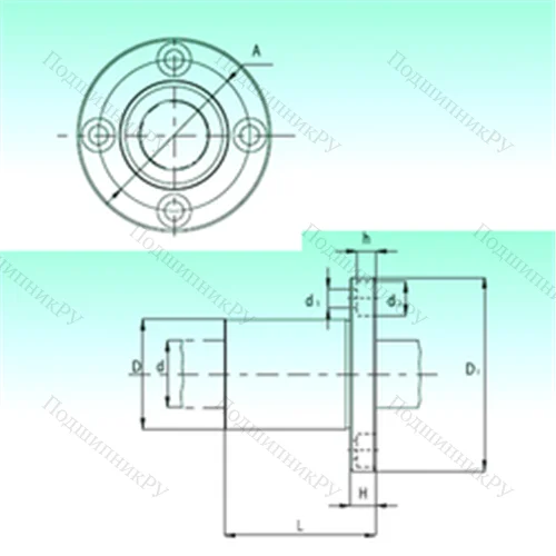 Подшипник шариковый линейный KBF 60-PP