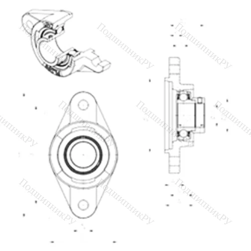 Подшипниковый узел шариковый радиальный ESFLZ 203