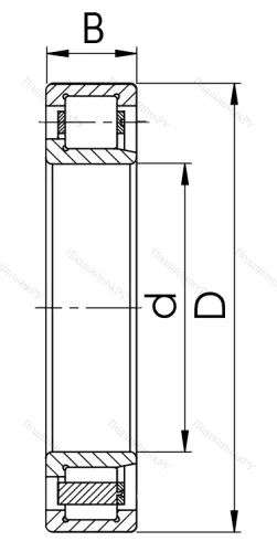 Цилиндрический роликовый подшипник 42516 Л (NJ 2216 M) в Ставрополе