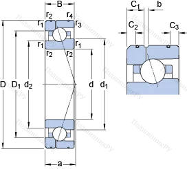 Подшипник 7019 CE/P 4AL 1