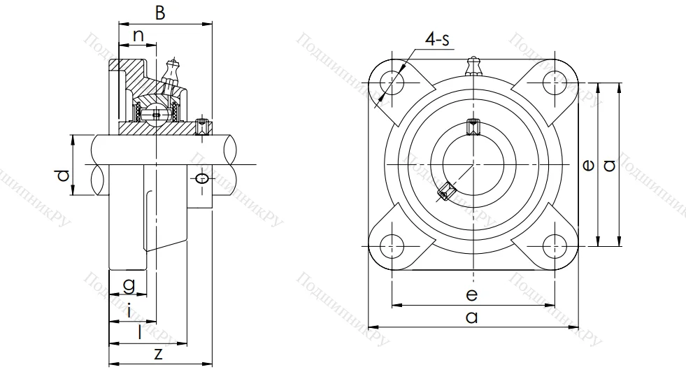 Подшипниковый узел UCF 214