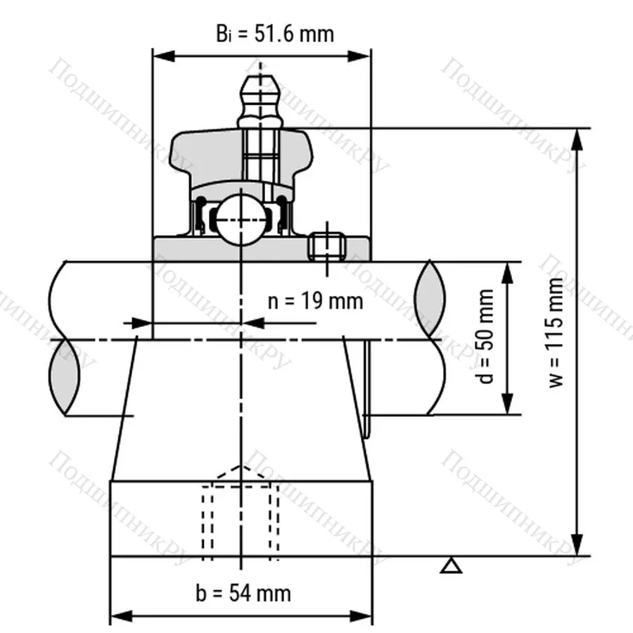 Подшипниковый узел UCPW 210 - Вал: 50 мм