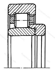Подшипник N 313MB/P 6 размер 65x140x33