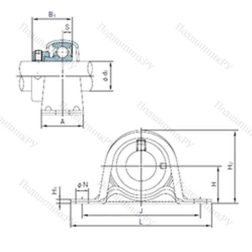 Подшипниковый узел шариковый радиальный UCFX 05