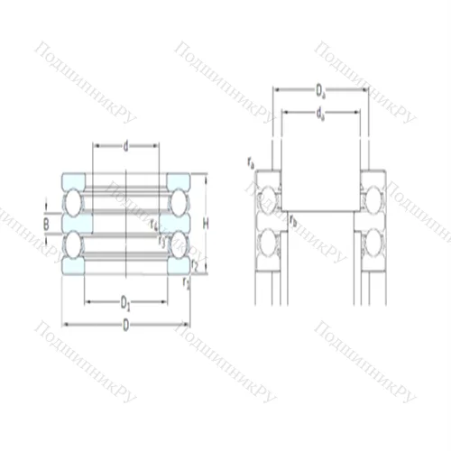 Подшипник шариковый упорный 52213