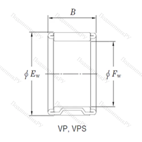 Подшипник игольчатый радиальный VP 37/29