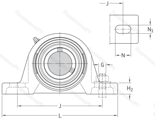 Подшипниковый корпус SYJ 506 в Ставрополе