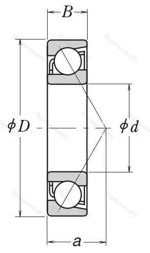 Однорядный шариковый подшипник