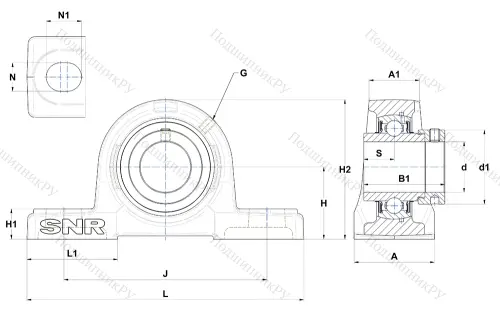 Подшипниковый узел EXP 211 в Ставрополе