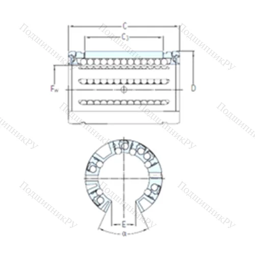 Подшипник шариковый линейный