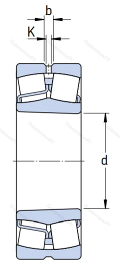 Сферический роликовый подшипник с конической посадкой на вал