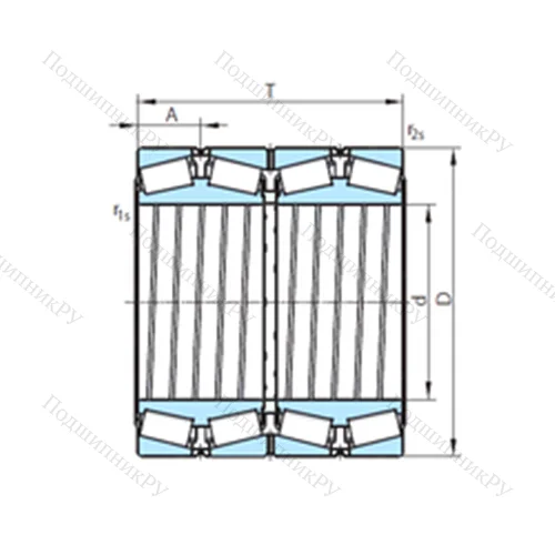 Подшипник роликовый радиально-упорный  612-304