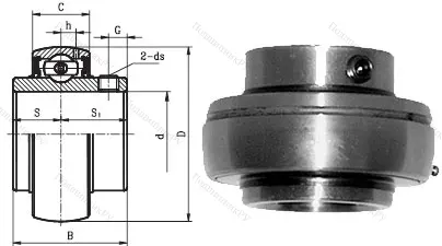 Корпусный подшипник UC 205 в Ставрополе