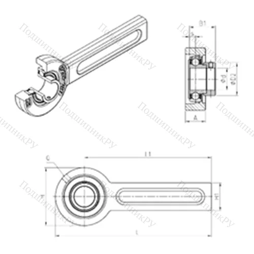Подшипниковый узел шариковый радиальный ESSP 201
