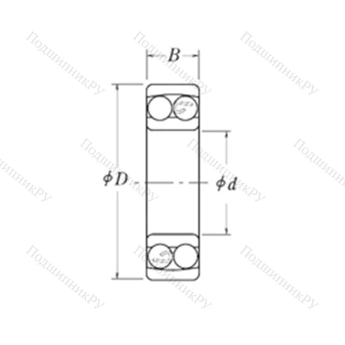 Подшипник шариковый радиальный самоцентрирующийся NLJ 1/2