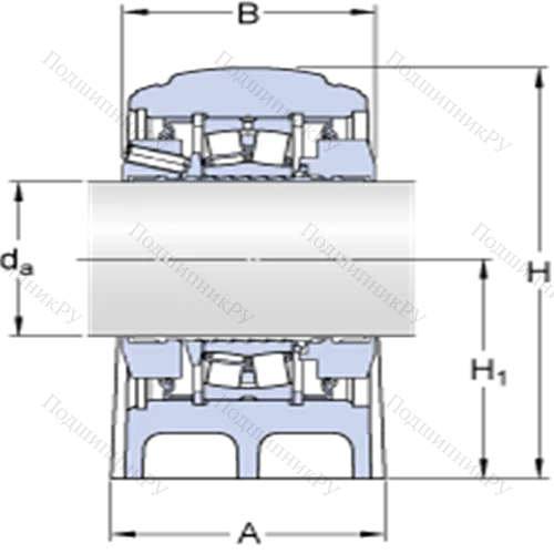 Стационарные роликоподшипниковые узлы ( ConCentra, для метрических валов) SYNT 100 F