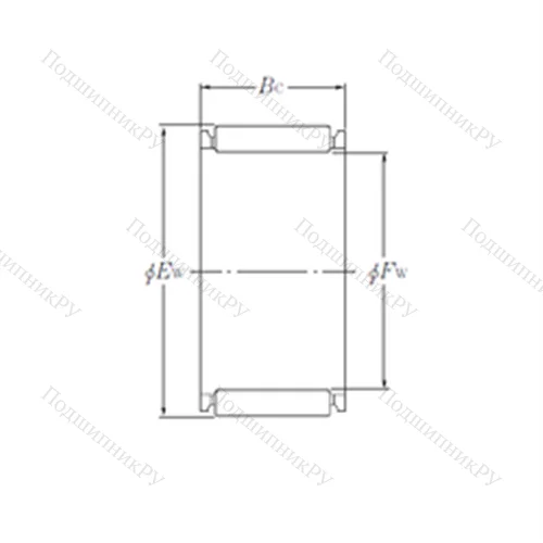 Подшипник игольчатый радиальный K 6?9?8T 2