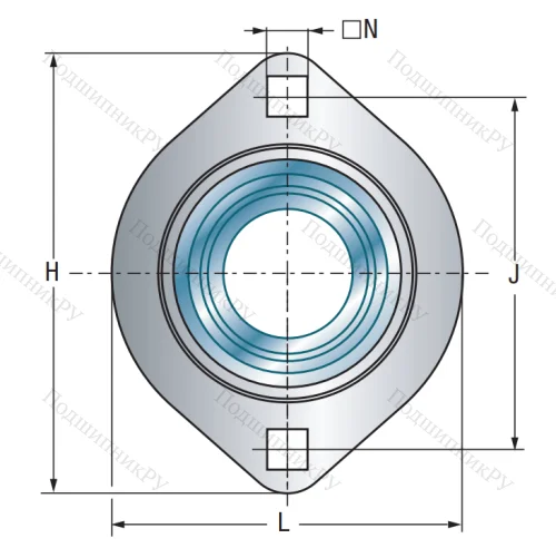 Подшипниковый корпус  PFL 204