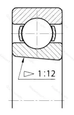 Подшипник  1210801 размер 12x21x5