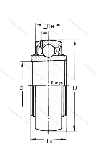 Корпусный подшипник UK 207 в Ставрополе