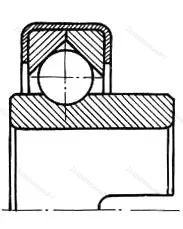Подшипник  760906 размер 31,75x62x12/35