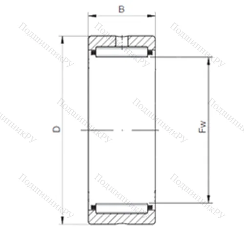 Подшипник игольчатый радиальный RNA 4908